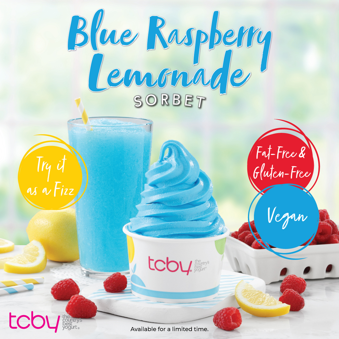Blue Raspberry Lemonade Sorbet Soft-Serve