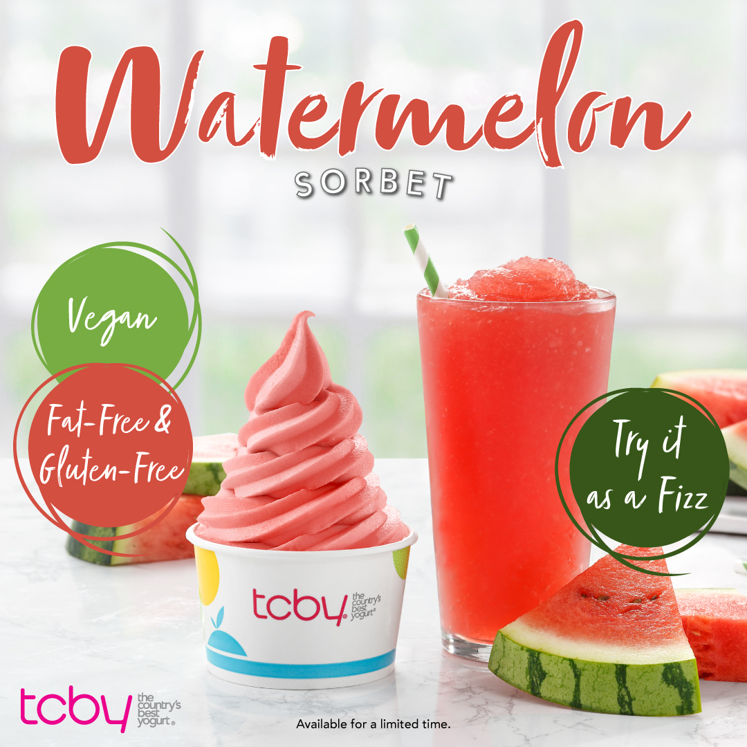Watermelon Sorbet Soft-Serve