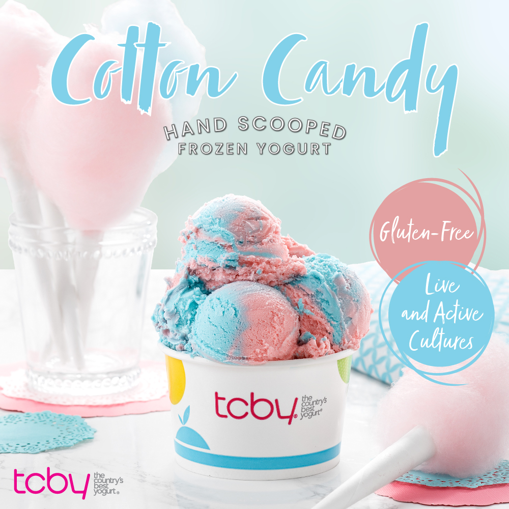 Cotton Candy Hand-Scooped Frozen Yogurt
