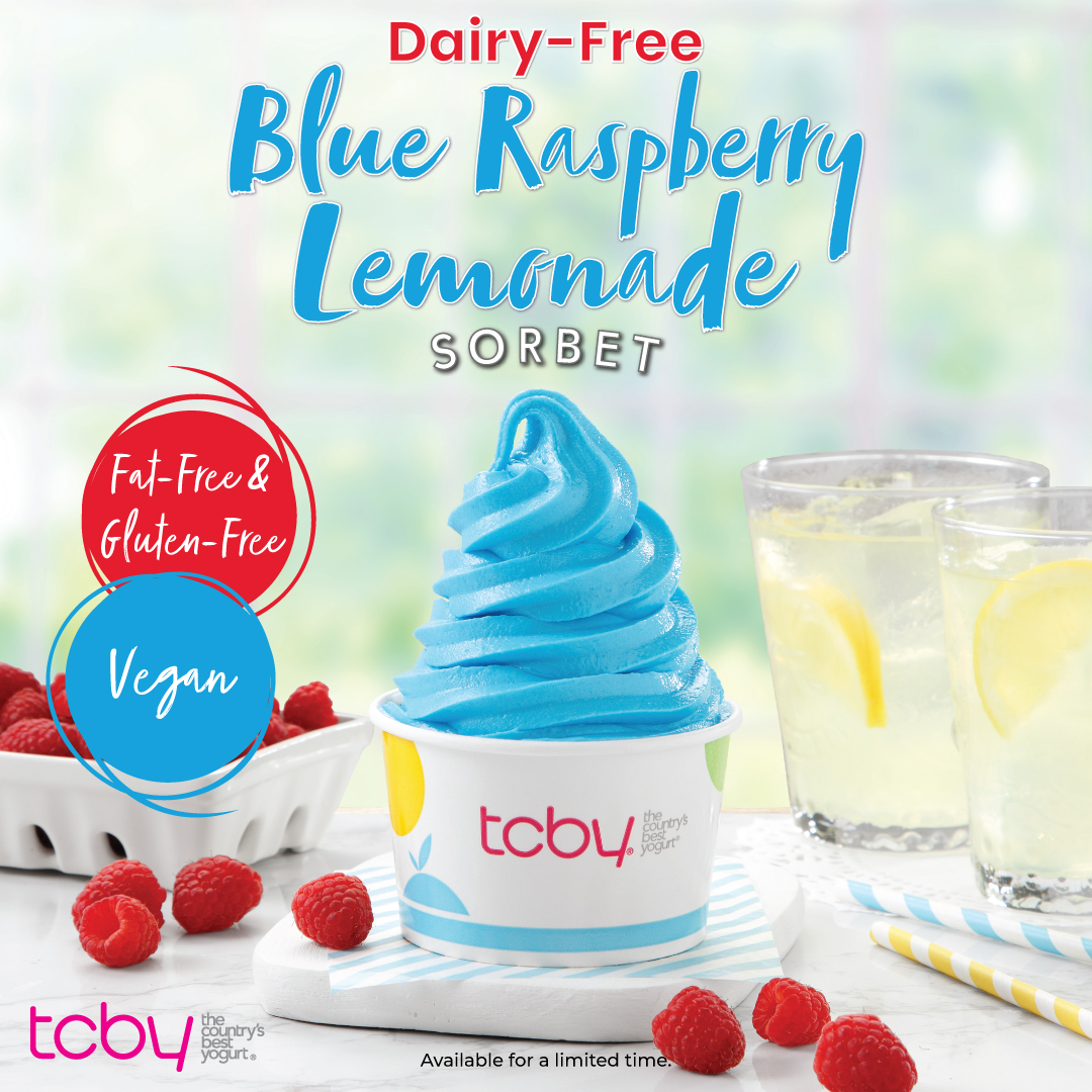 Blue Raspberry Lemonade Sorbet Soft-Serve