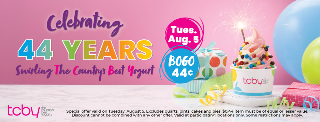 TCBY Birthday BOGO for 44¢