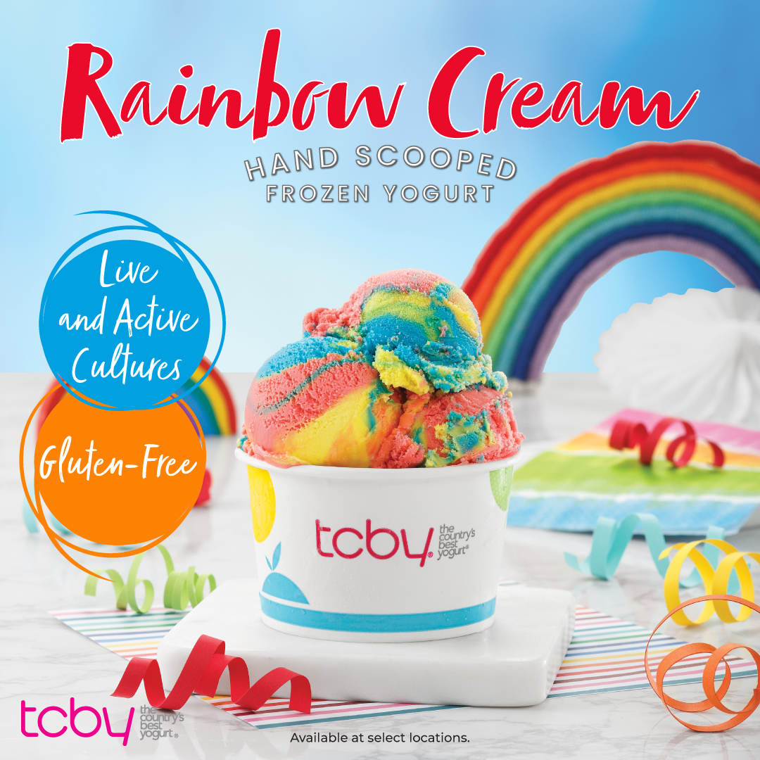Rainbow Cream Hand Scooped