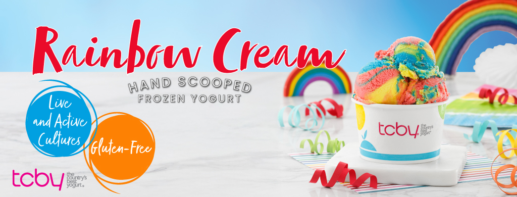 Rainbow Cream Hand Scooped