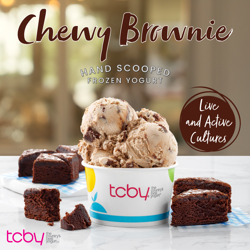 Chewy Brownie Hand-Scooped Frozen Yogurt