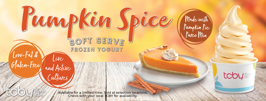 Pumpkin Spice Soft-Serve Frozen Yogurt