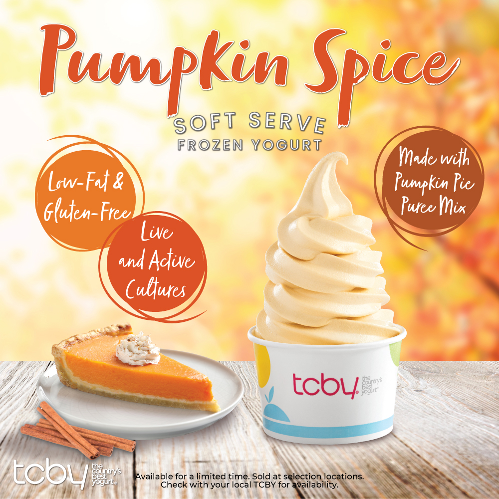 Pumpkin Spice Soft-Serve Frozen Yogurt