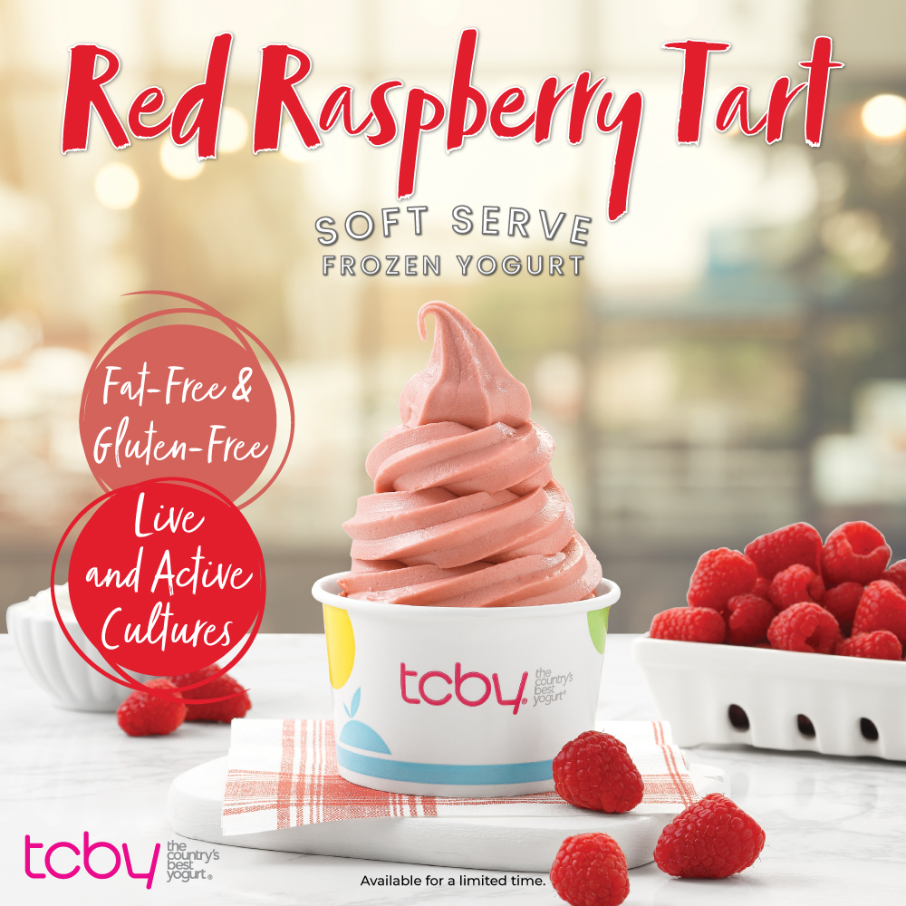 Red Raspberry Tart Soft-Serve Frozen Yogurt