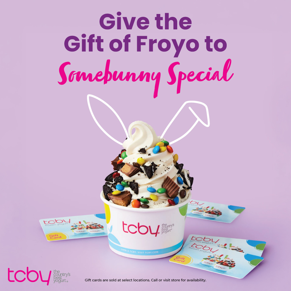 TCBY Gifts Cards for Easter