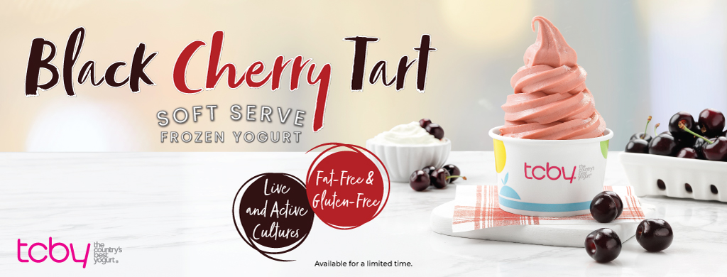 Black Cherry Tart Soft-Serve Frozen Yogurt