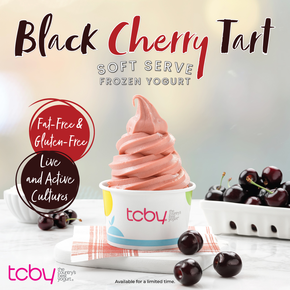 Black Cherry Tart Soft-Serve Frozen Yogurt
